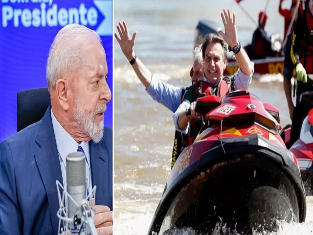 Quando teve a cheia na Bahia o presidente estava passeando num jet ski, lembra Lula