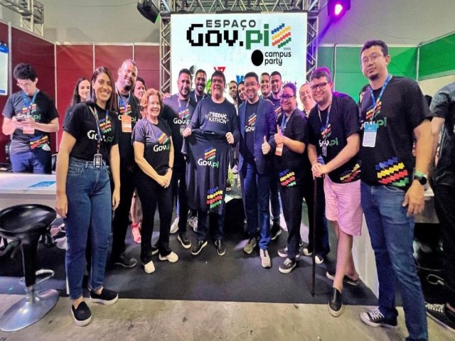 Espao Gov.pi conquista pblico na Campus Party com atividades interativas e super brindes