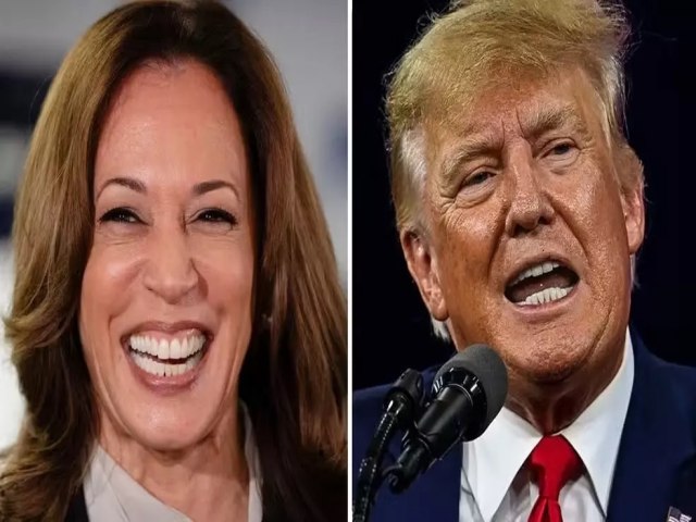 Kamala Harris tem 49% das intenes de voto, contra 45% de Trump, diz jornal