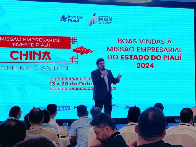 Rafael Fonteles destaca importncia da abertura econmica em evento com empresrios do Piau na China