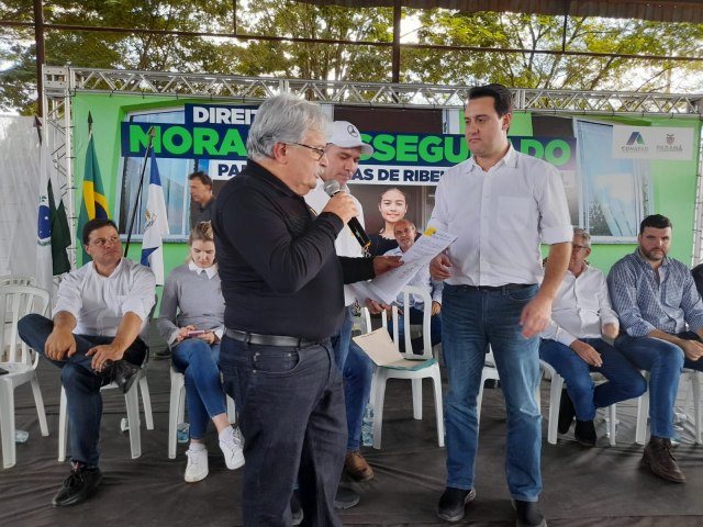 Triolândia: Prefeito Dartagnan recebe Governador Carlos Massa Ratinho Jr