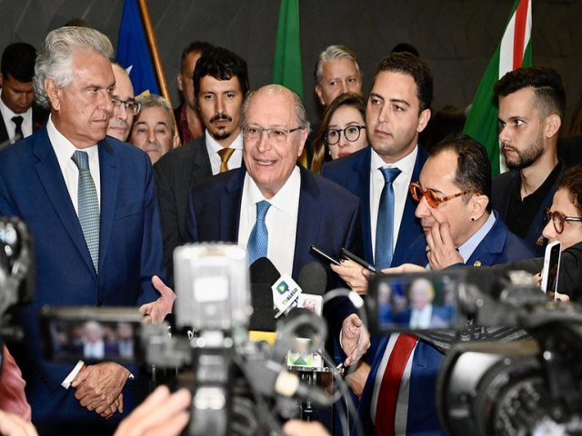 Caiado recebe Geraldo Alckmin para reunio com empresrios, nesta sexta