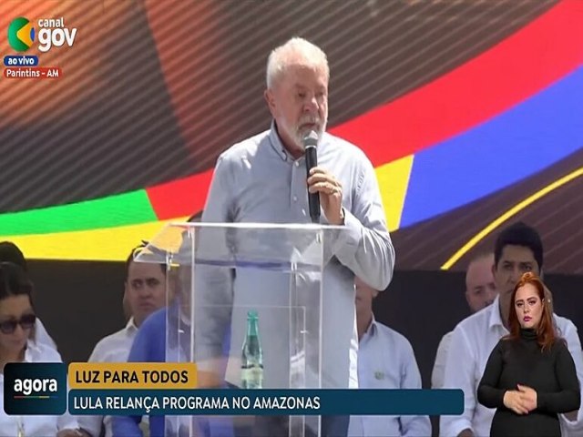 Lula relana o Luz para Todos na Amaznia com utilizao de energia limpa e sustentvel