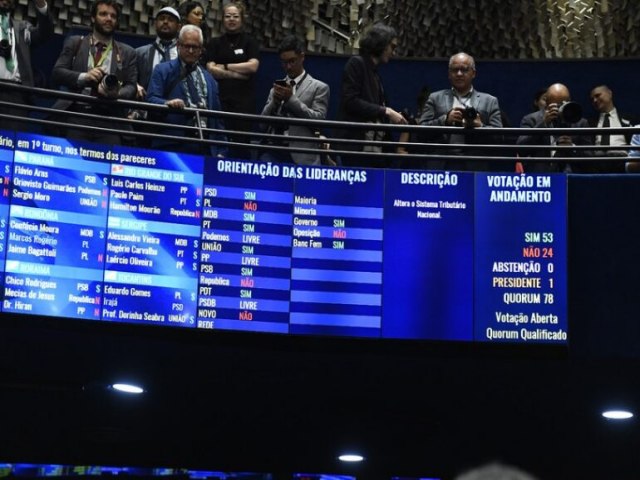 Senado prova em 1 votao a Reforma Tributria