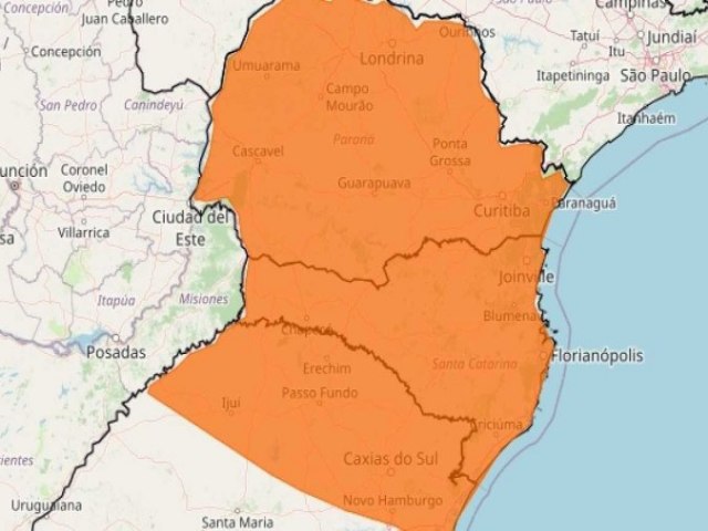 Inmet alerta para ciclone extratropical na regio Sul no Natal