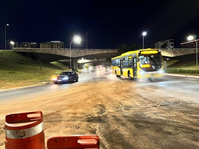 Trecho situado entre o viaduto e o Ptio Brasil est liberado para o trnsito