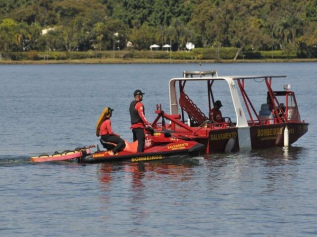 Risco de afogamento no Lago Parano aumenta no perodo de seca e de calor