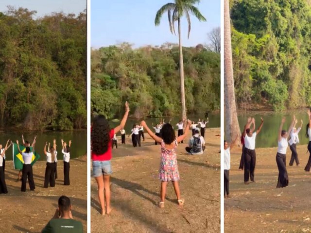 Jovens evangelistas fazem flash mob no Jardim Botnico de Goinia