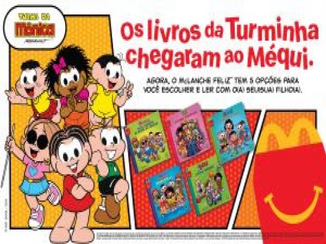 McLanche Feliz e Turma da Mnica se unem para incentivar leitura e incluso entre crianas de todo o Brasil