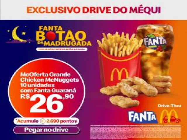 Exclusivo Drive-Thru: McDonald's e Fanta se unem para resolver a Fome de Mqui da madrugada