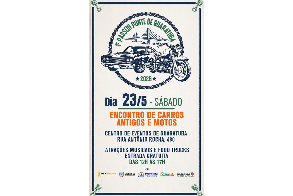 Ponte de Guaratuba ter� desfile de motos e carros antigos no pr�ximo s�bado