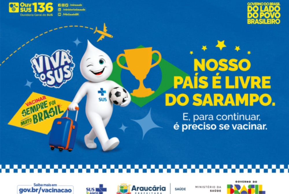 Prefeitura de Arauc�ria alerta viajantes sobre vacina��o antes da Copa do Mundo 2026