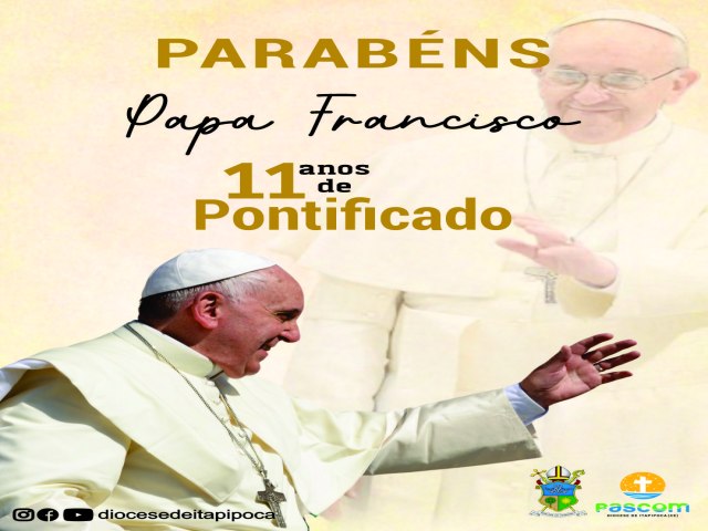 Papa Francisco celebra 11 anos de Pontificado