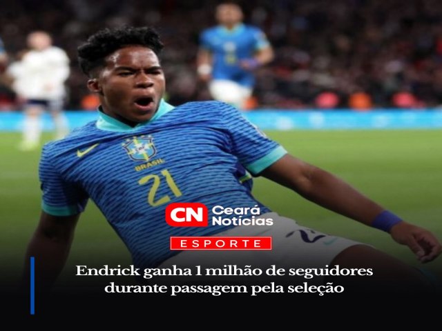 Endrick foi o grande nome da seleo brasileira nos amistosos contra Inglaterra e Espanha