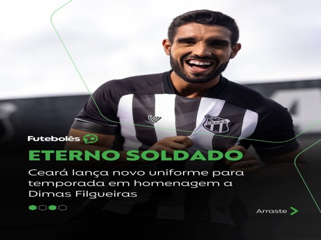 O Cear lanou, nesta quinta-feira (4), o uniforme principal para a temporada 2024. A camisa faz uma homenagem ao dolo do clube Dimas Filgueiras.