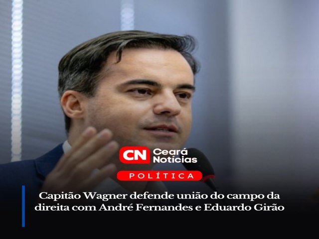 O pr-candidato  prefeitura de Fortaleza, Capito Wagner (Unio Brasil), diz que pretende unir o campo da direita em torno de um projeto para Fortaleza.