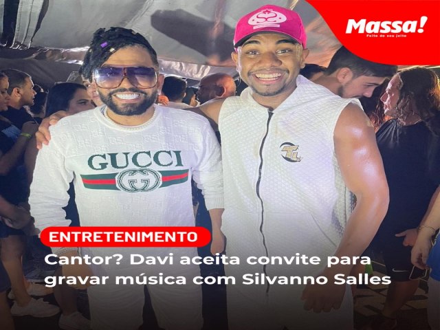 Arriscando novos desafios, o campeo do Big Brother Brasil 24, Davi Brito, investir na carreira de cantor. O baiano aceitou o convite de Silvanno Salles