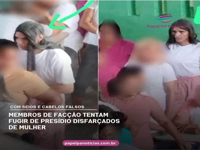 DETENTOS TENTARAM FUGIR DA PRISO VESTIDOS DE MULHER