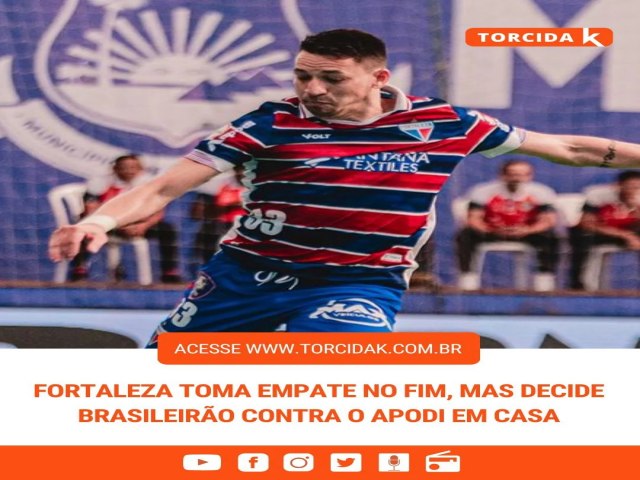 TUDO IGUAL | Na primeira partida da final do Campeonato Brasileiro de futsal, o Fortaleza ficou no empate contra o Apodi/RN, em Mossor, por 3x3. 