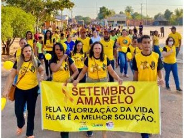 Lizarda promove caminhada em prol da campanha Setembro Amarelo