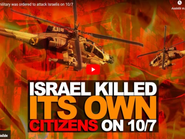 Vdeo: Jornalista dos EUA diz que Israel manipula nmero de israelenses mortos e esconde ataques mortais aos prprios israelenses