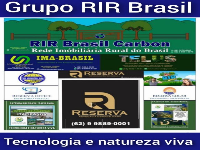 Grupo RIR Brasil e Associados Globais: Implantao do Master Plano de Manejo Agroindustrial Integrado do Brasil