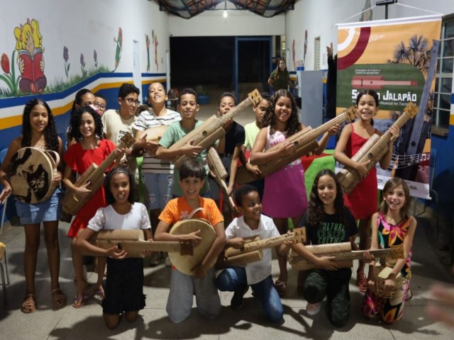 Sons do Jalapo: Orquestra Viva Msica Oferece Oficinas de Instrumentos Tradicionais em Mateiros