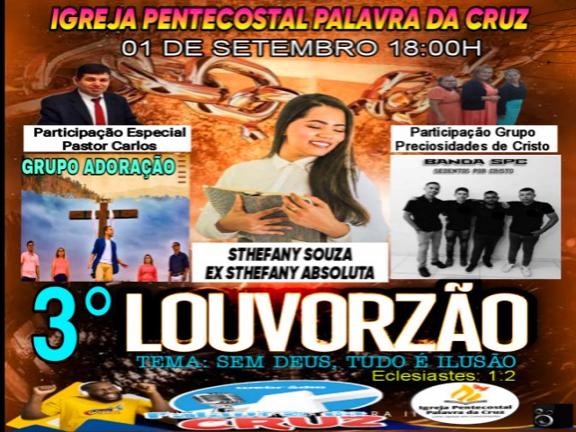 3 Louvorzo da Igreja Pentencostal Palavra da Cruz 