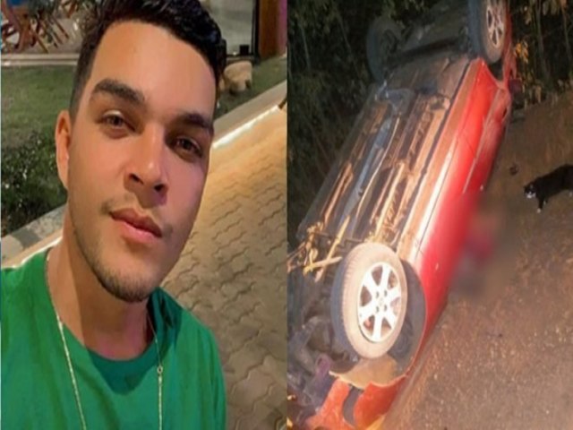 Jovem de 24 anos capota o carro em Caririau e morre sob o veculo