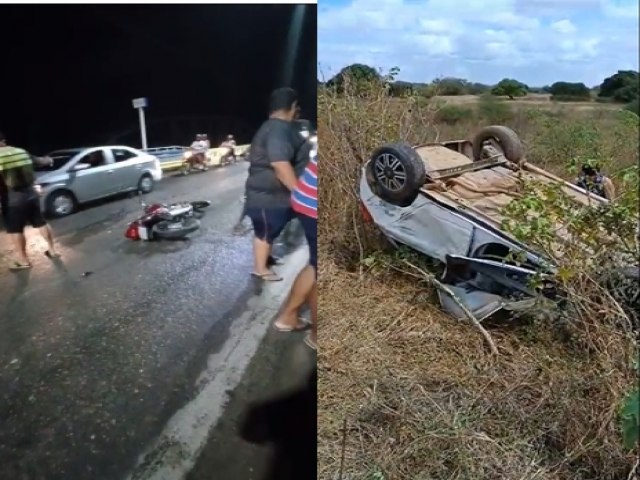 Srie de acidentes em Iguatu deixa trs feridos