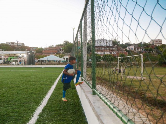 Areninhas trazem esperana de dias melhores e garantem a prtica segura do esporte em Senador Pompeu