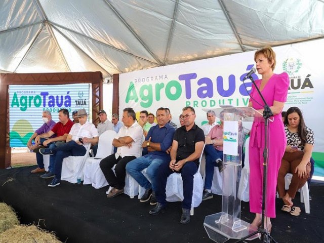 Patrcia Aguiar lana o Programa Agro Tau Produtivo