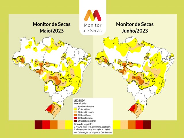 ltima atualizao do Monitor de Secas indica aumento da rea com seca no Nordeste