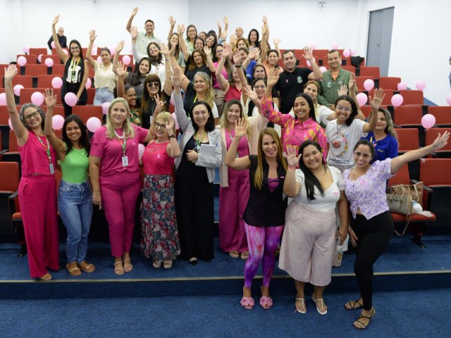 SSPDS: Palestra dedicada  conscientizao sobre o Outubro Rosa abre Semana do Servidor da SSPDS 2023