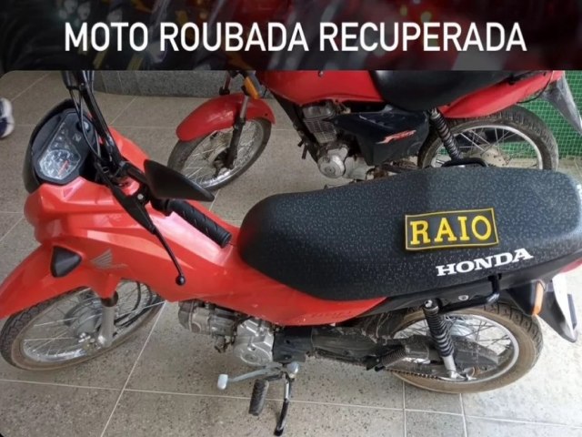 Moto da Farmcia Popular roubada ontem  noite em Iguatu  recuperada pela polcia