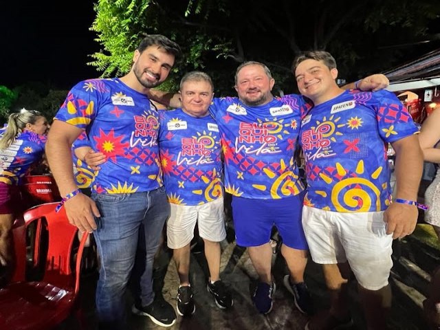 Em evento de carnaval, em Iguatu, Ilo Neto desfruta de prestgio junto a empresrios locais