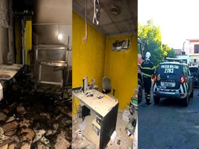 Lanchonete pega fogo em Crato, alm de carro incendiado por criminosos