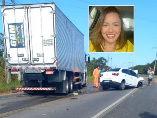 Dentista morre em coliso entre carro e caminho na Rodovia que liga Pacajus e Cascavel