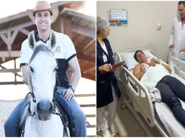 Deputado Domingos Neto cai de cavalo e fratura clavícula durante cavalgada Deputado Domingos Neto cai de cavalo e fratura clavícula durante cavalgada