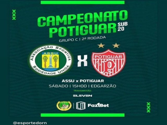 ASSU vence o Potiguar de Mossor e mantm 100% de aproveitamento no Estadual Sub-20