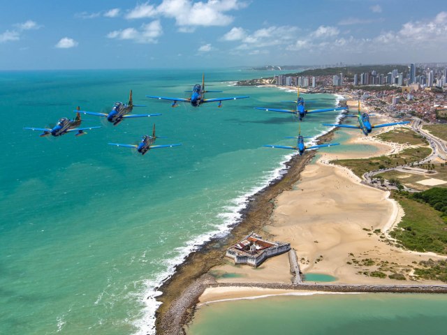 Esquadrilha da Fumaa faz demonstrao no Rio Grande do Norte em agosto