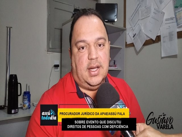 Procurador jurdico da Apae/Ass reporta-se sobre participao em evento que discutiu direitos de pessoas com deficincia