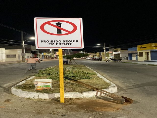 Prefeitura do Ass adota novo modelo de sinalizao de trnsito no centro da cidade