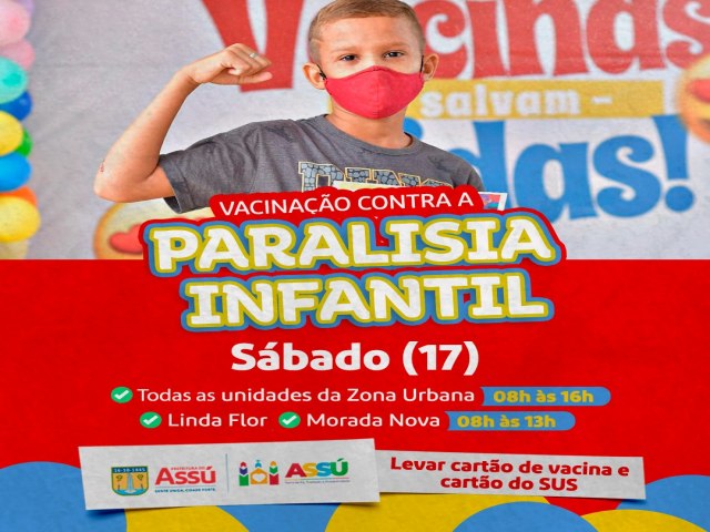 Ass realiza dia D de vacinao contra paralisia infantil