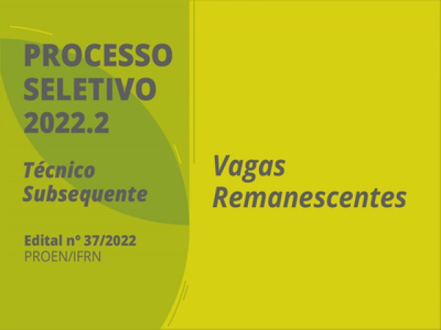 IFRN divulga 535 vagas em cursos para quem j concluiu o Ensino Mdio