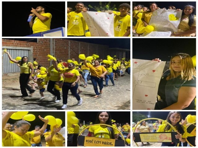 Setembro Amarelo: Igreja evanglica sai pelas ruas de Ass para dizer no ao suicdio e sim para Jesus 