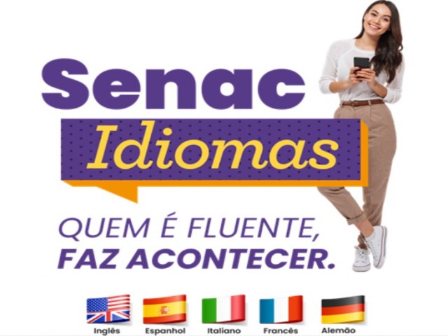 Senac RN est com matrculas abertas para cursos de Idiomas