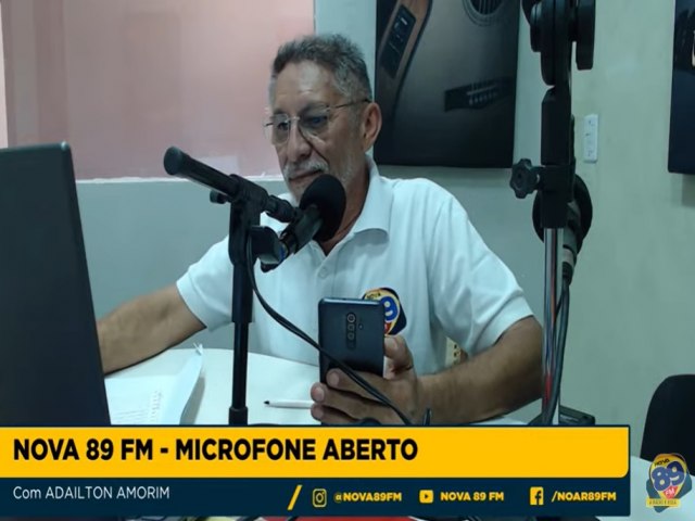 De volta: Microfone Aberto reestreia na 89 FM com Adailton Amorim 