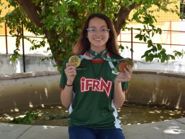 IFRN: Estudante do campus de Ipanguau  medalhista nos Jogos dos Institutos Federais