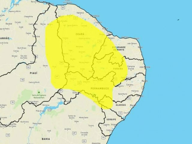 Inmet alerta para baixa umidade do ar em Ass e outras 72 cidades 